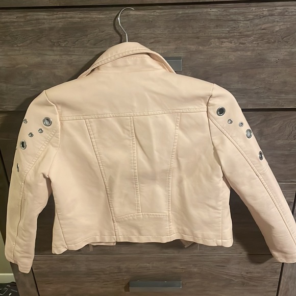 Girl’s Faux Leather Jacket - Picture 2 of 4